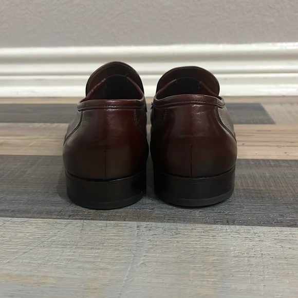 Mens 8 1/2D The Royal Imperial Florsheim Loafer Dress Shoes Burgundy Leather Moc main image 5